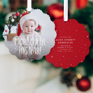 Carte Décorative Plus de plaisir joyeux mignon rouge première photo