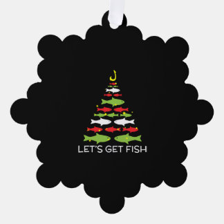 Carte Décorative Poissons Conception de Noël pour le 25 décembre