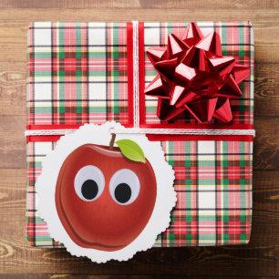 Carte Décorative Pomme, fruit rouge aux yeux de dieu - Personnalisé