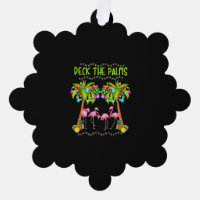 Pont the Palms Merry Flamingo Christmas tee funny