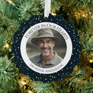 Carte Décorative Pour toujours dans nos coeurs Photo souvenir