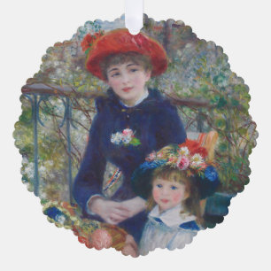 Carte Décorative Renoir Deux Sœurs Terrasse Impressionnisme Françai