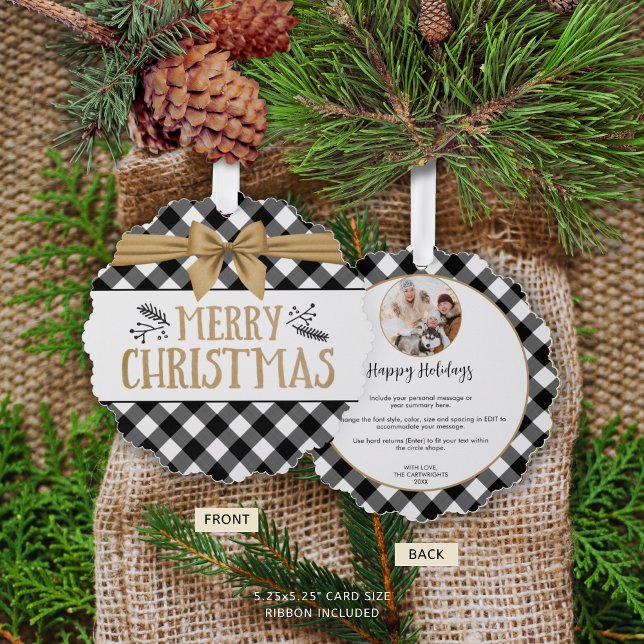 Carte Décorative Résumé de l'année photographique de plongée de buf (Créateur téléchargé)