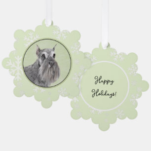 Carte Décorative Schnauzer (Giant, Standard) Peinture - Chien Art