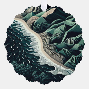 Carte Décorative Serene Shores