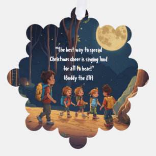 Carte Décorative Sérénité du flocon de neige : Papier mat de style 