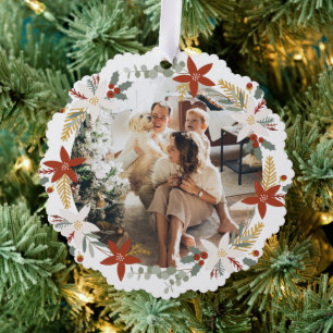 Carte Décorative Serre photo encadrée Noël personnalisé