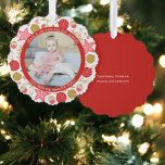 Carte Décorative Serre photo encadrée Noël personnalisé<br><div class="desc">Ajoutez votre propre photo et texte à cette carte de décoration personnalisable.. idéale pour Noël ou tout autre événement / occasion .. personnalisée pour répondre à vos besoins .. conçu dans un palais moderne et audacieux rose et blanc avec une place pour votre photographie à l'avant entouré d'un cadre moderne...</div>