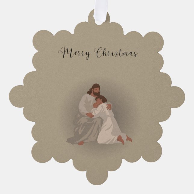 Carte Décorative Serviettes de Noël chrétiennes (Recto)