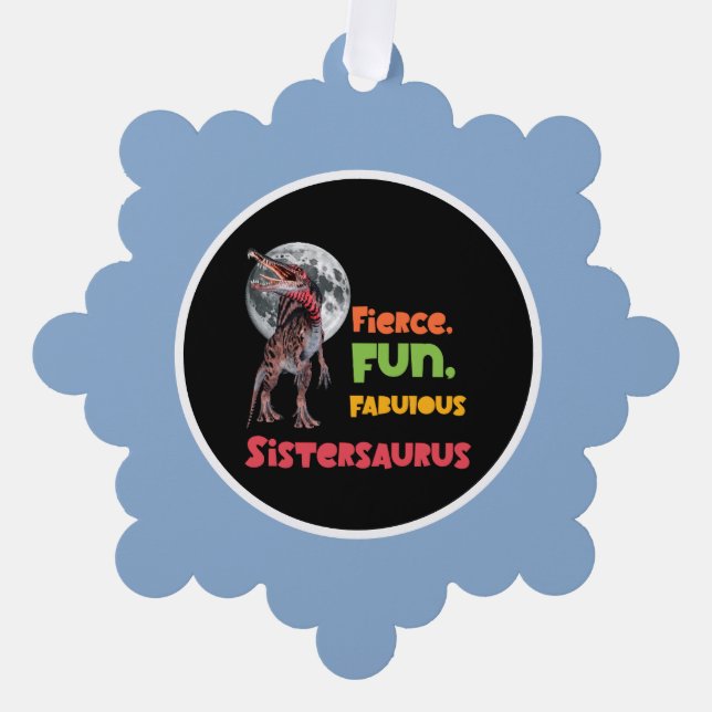 Carte Décorative Sistersaurus Équipe de dinosaures sœurs appariées  (Recto)
