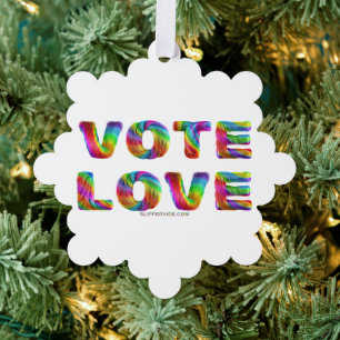 Carte Décorative SlipperyJoe vote amour égalité fourrure de couleur