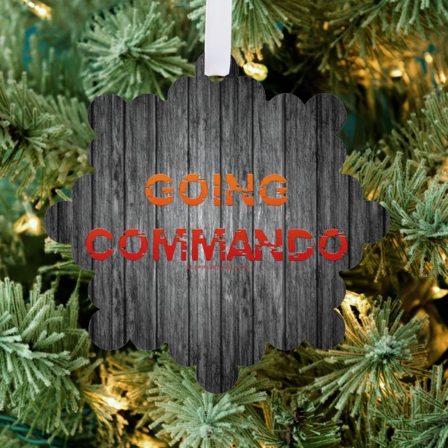 Carte Décorative SlipperyJoe's Going Commando audacieuse lettre ora (Insitu (Arbre))