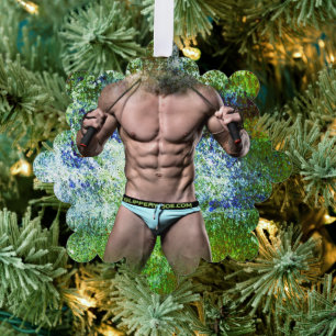 Carte Décorative SlipperyJoe's homme adulte très musclé torse nu