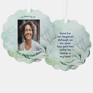 Carte Décorative Souvenir commémoratif Feuillage aquarelle