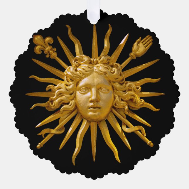Carte Décorative Symbole de Louis XIV le Roi Soleil (Recto)