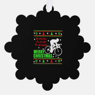 Carte Décorative T-shirt de Bicycle Christmas