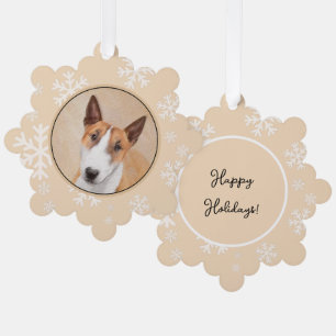 Carte Décorative Tabouret miniature Terrier Peinture - Art Chien or