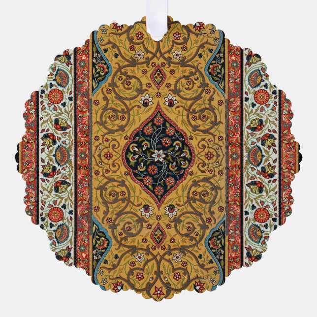 Carte Décorative Tapis Élegant Tapisserie Perse Antique Riche (Recto)