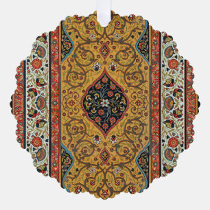 Carte Décorative Tapis Persan Ancien Élégant Design