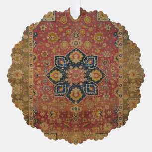 Carte Décorative Tapis rouge or Kashan tapis Perse Asiatique