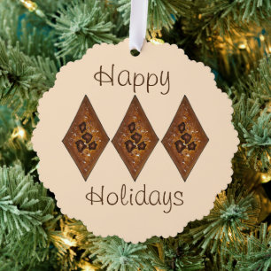 Carte Décorative Tarte de sable Noël Cookies Baking Happy Holidays