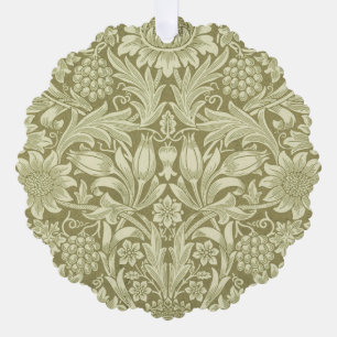 Carte Décorative Tournesol William Morris Vintage Olive Damask