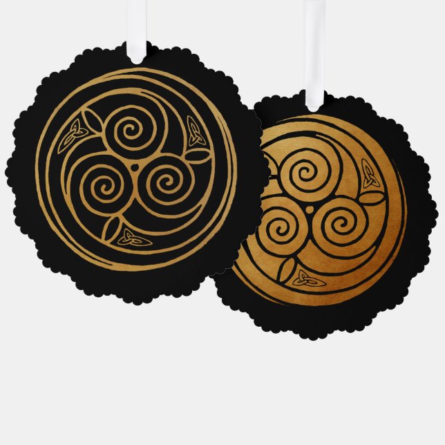 Carte Décorative Triple Celtic Knot Swirl Mandala (Recto/Verso)