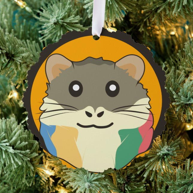 Carte Décorative Un hamster ludique et drôle (Insitu (Arbre))