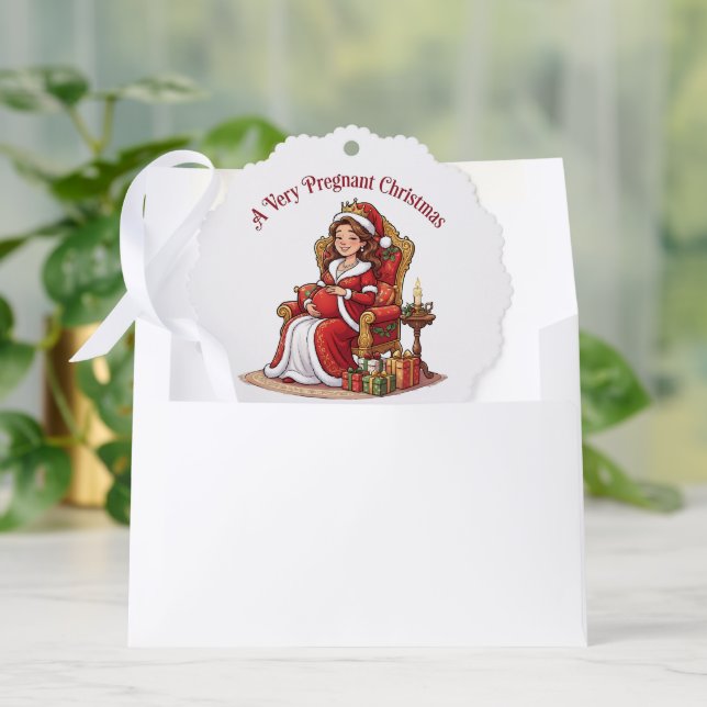 Carte Décorative Un Noël très enceinte (Enveloppe)