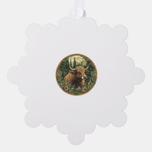 Carte Décorative Vache Cottagecore Vache Florale