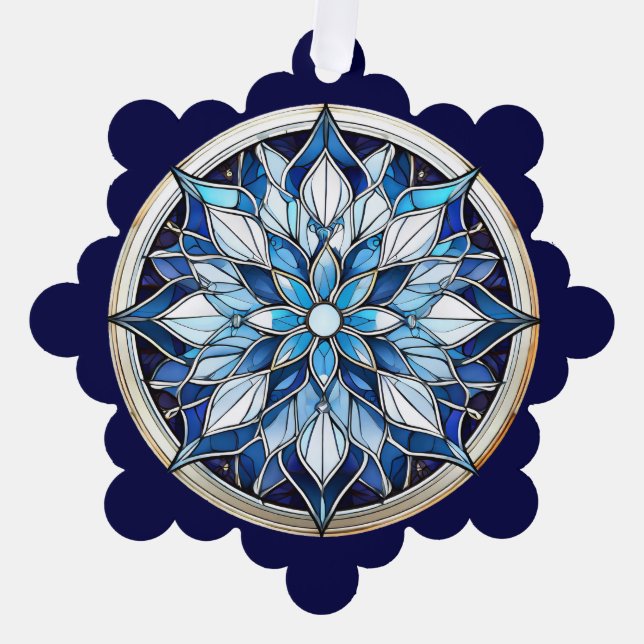 Carte Décorative Verre verni Abstrait Flake de neige (Recto)