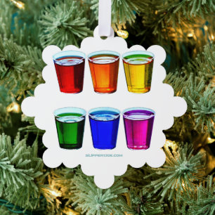 Carte Décorative Verres à shot de SlipperyJoe six tasses disposées