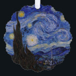Carte Décorative Vincent Van Gogh - La nuit étoilée<br><div class="desc">The Starry Night / La nuit etoilee - Vincent Van Gogh en 1889</div>
