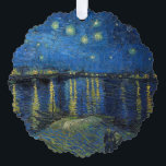 Carte Décorative Vincent van Gogh - Nuit étoilée sur le Rhône<br><div class="desc">Nuit étoilée sur le Rhône / Nuit étoilée sur le Rhône - Vincent van Gogh,  Huile sur toile,  1888,  Arles</div>