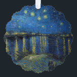 Carte Décorative Vincent van Gogh - Nuit étoilée sur le Rhône<br><div class="desc">Nuit étoilée sur le Rhône / Nuit étoilée sur le Rhône - Vincent van Gogh,  Huile sur toile,  1888,  Arles</div>