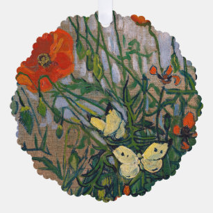 Carte Décorative Vincent van Gogh - Papillons et papillons