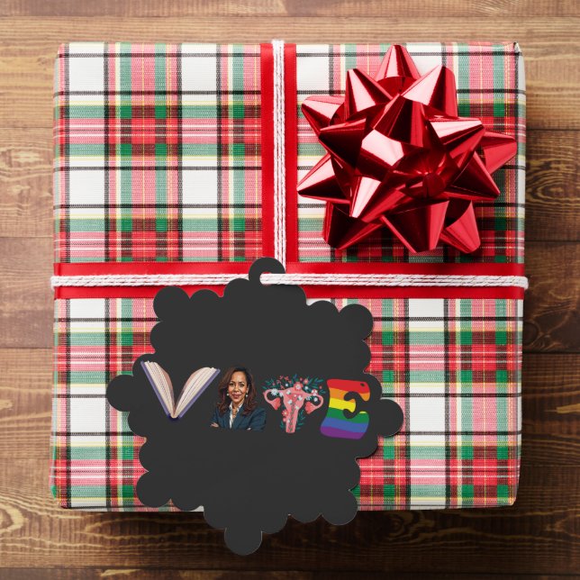 Carte Décorative VOTE Books Uterus LGBT Kamala Harris Walz Election (Insitu (Cadeau))