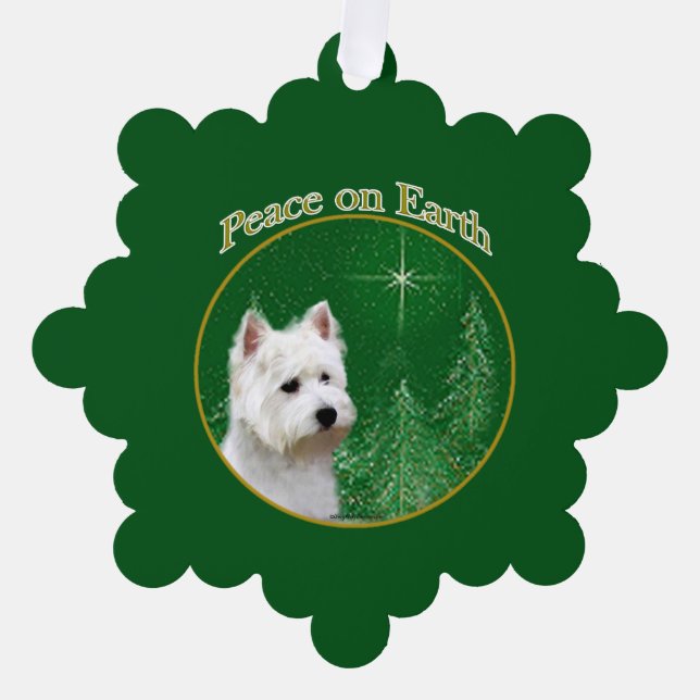 Carte Décorative West Highland White Terrier Peace (Recto)