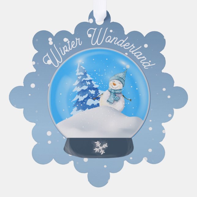 Carte Décorative Winter Wonderland Snowflake (Verso)