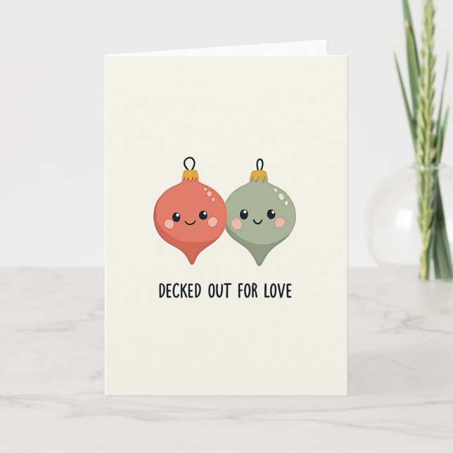 Carte Décorée Pour L'Amour (Devant)