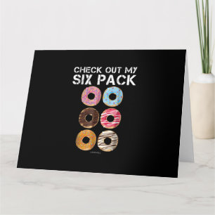 Carte Découvrez Mon Donut Six Pack - Gymnase Drôle