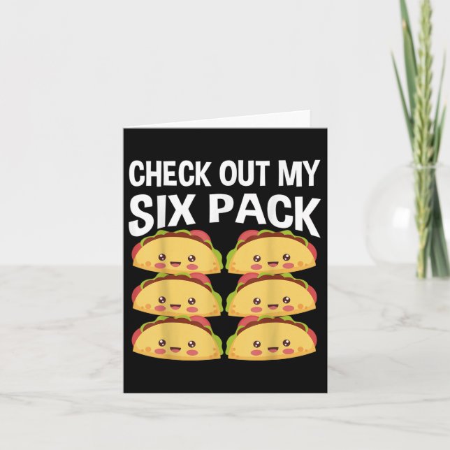 Carte Découvrez Mon Pack Six Tacos Cinco De Mayo (Devant)