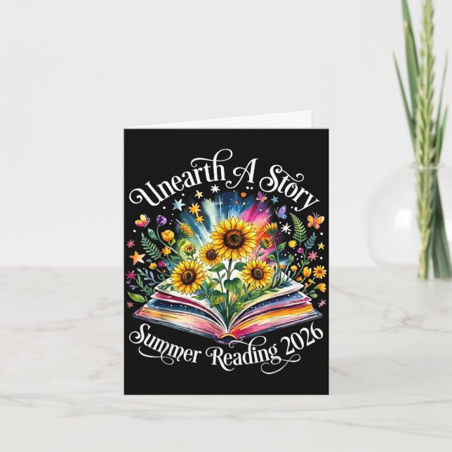 Carte Découvrez une histoire été lecture 2026 fleur (Devant)