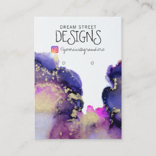 Carte d'écran d'oreille en or rose Aquarelle