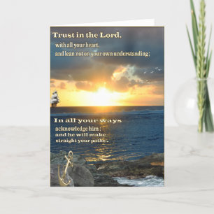 Carte d'écriture chrétienne