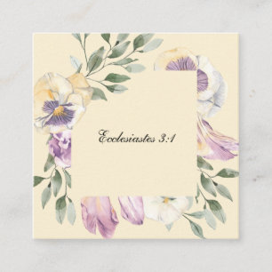 Carte d'écriture Pansy