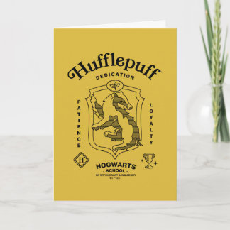 Carte Dédicace HUFFLEPUFF™ Patience Loyauté Blason