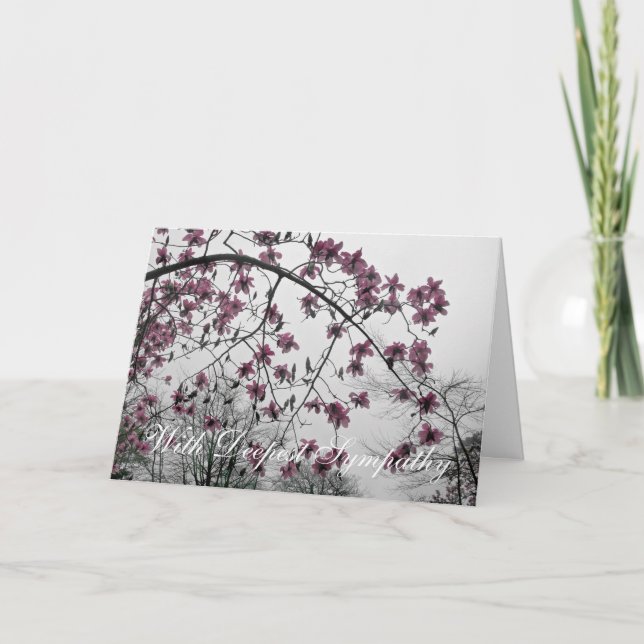 CARTE DEEPEST SYMPATHY (Devant)