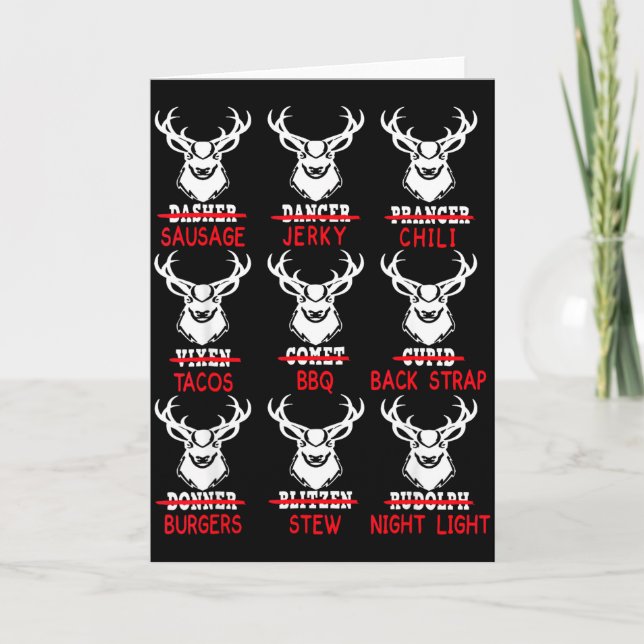 Carte Deer Hunting Gift Hunter Of All Santa's Reindeer  (Devant)