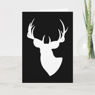 Carte Deer Silhouette Joyeux Anniversaire